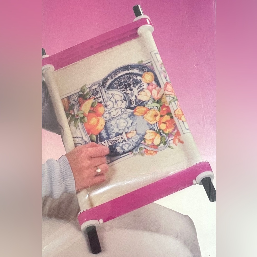 Retro 90s Stitch N Scroll Ratchet Cross Stitch Frame Handi Clamp Frank A Edmunds